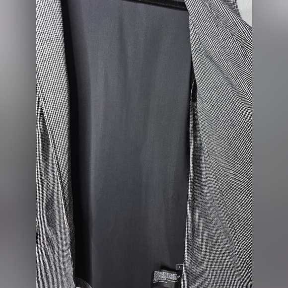 Theory Houndstooth Ponte Casual Blazer, Size 12, Black/White, EUC - Picture 9 of 16